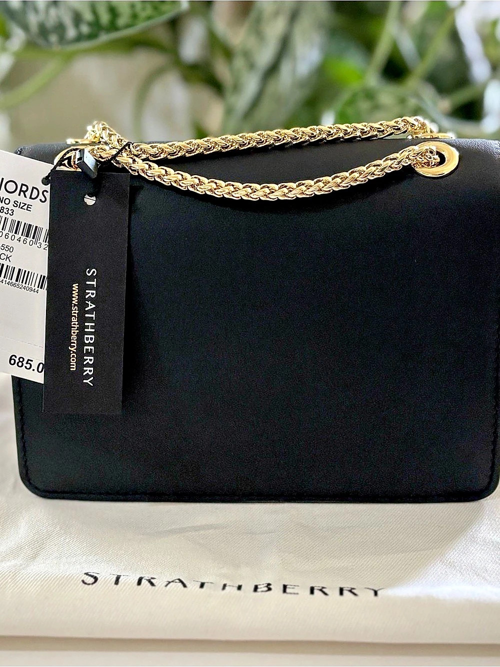Strathberry East/West Mini Black Shoulder Bag NWT - Picture 3 of 9